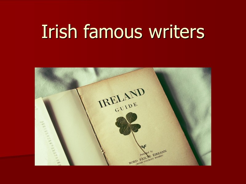 Irish famous writers